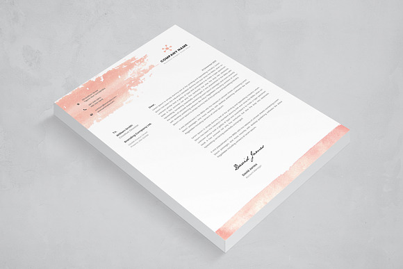 Modern Letterhead in Stationery Templates - product preview 3
