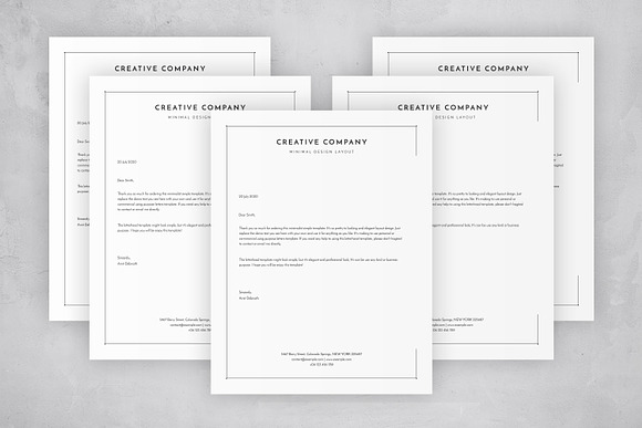 Simple Letterhead in Stationery Templates - product preview 1