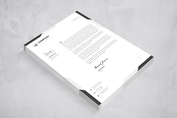 Simple Letterhead Template in Stationery Templates - product preview 3