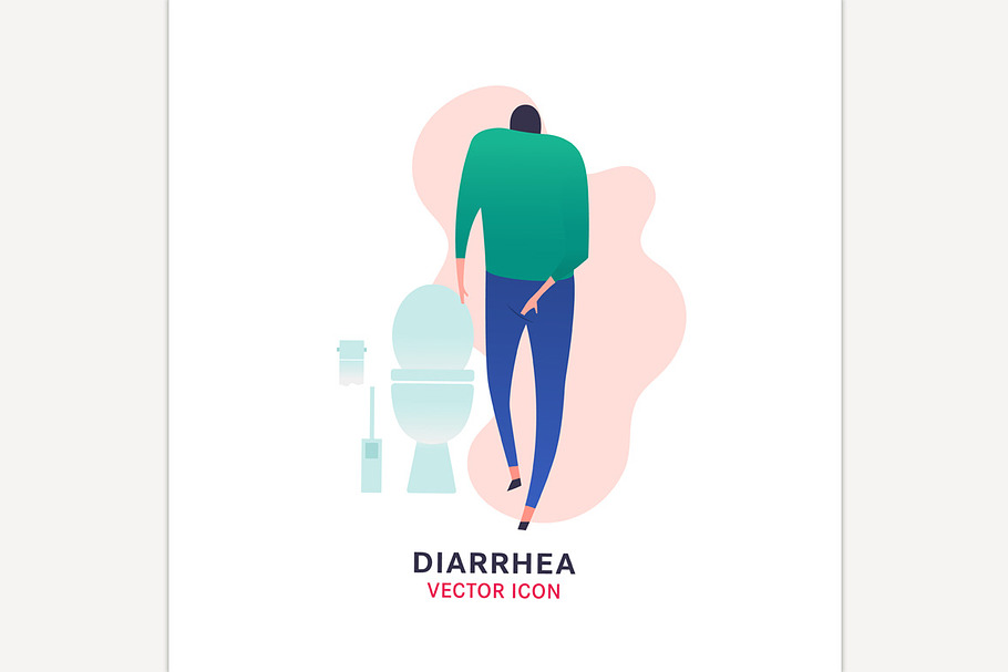 Diarrhea Vector Icon