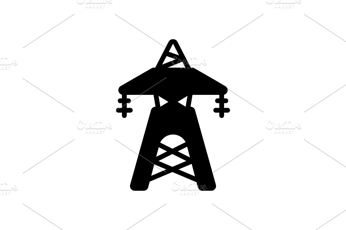Transmission tower  icon in Icons - product preview 8