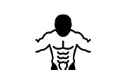 Abs muscles icon