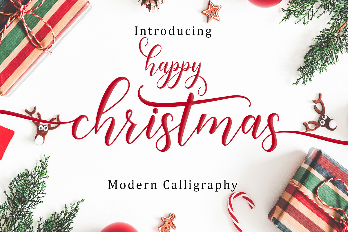 Happy Christmas Script in Christmas Fonts