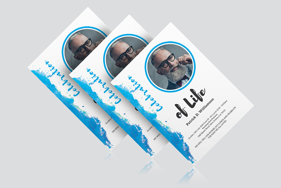Celebration of Life Invitations in Postcard Templates - product preview 2