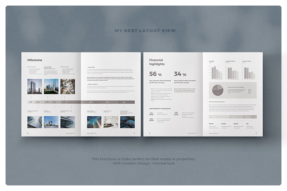 Real Estate Annual Report in Brochure Templates - product preview 1