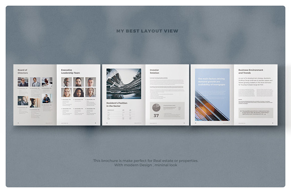 Real Estate Annual Report in Brochure Templates - product preview 2
