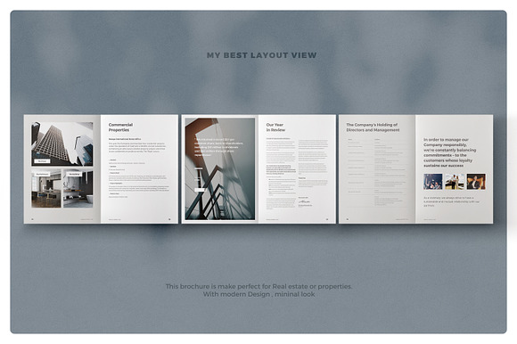 Real Estate Annual Report in Brochure Templates - product preview 4