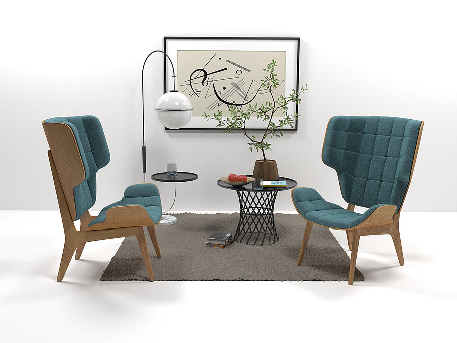 Mammoth chair decor set in Furniture - product preview 5