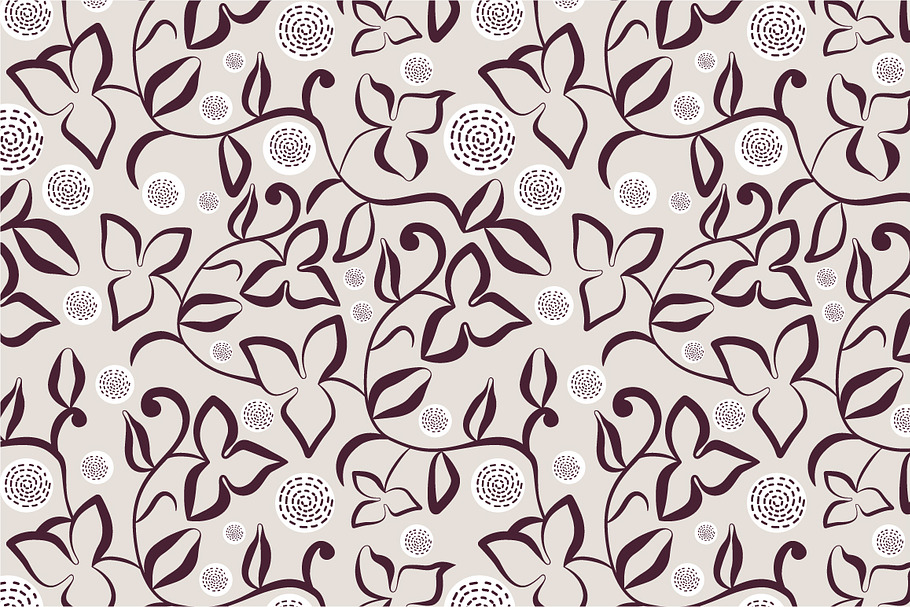 Seamless floral patter in Patterns - product preview 8