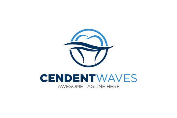 cendent waves logo in Logo Templates - product preview 1