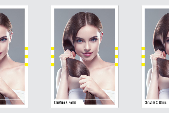 Modeling Comp Card Template in Postcard Templates - product preview 1