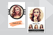 Pro Modeling Comp Card Template