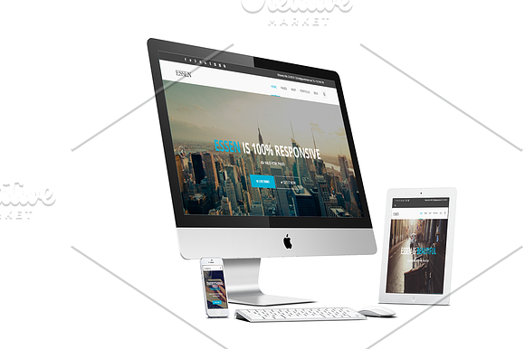 ESSEN - Responsive Website Template in Bootstrap Themes - product preview 1