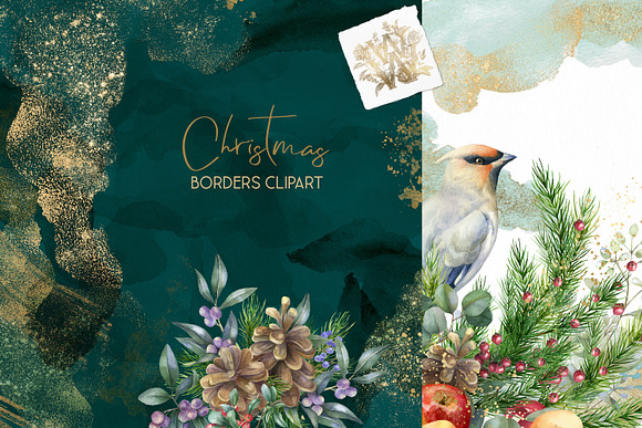 Watercolor Christmas collection in Illustrations - product preview 10