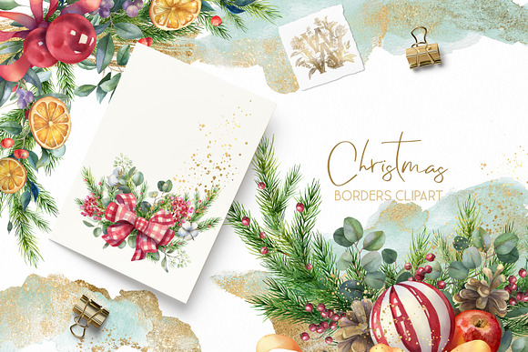 Watercolor Christmas collection in Illustrations - product preview 12
