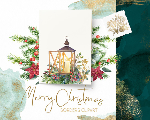 Watercolor Christmas collection in Illustrations - product preview 14