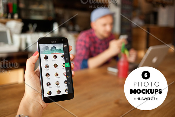 Android - 6 photo mockups in Mobile & Web Mockups - product preview 4