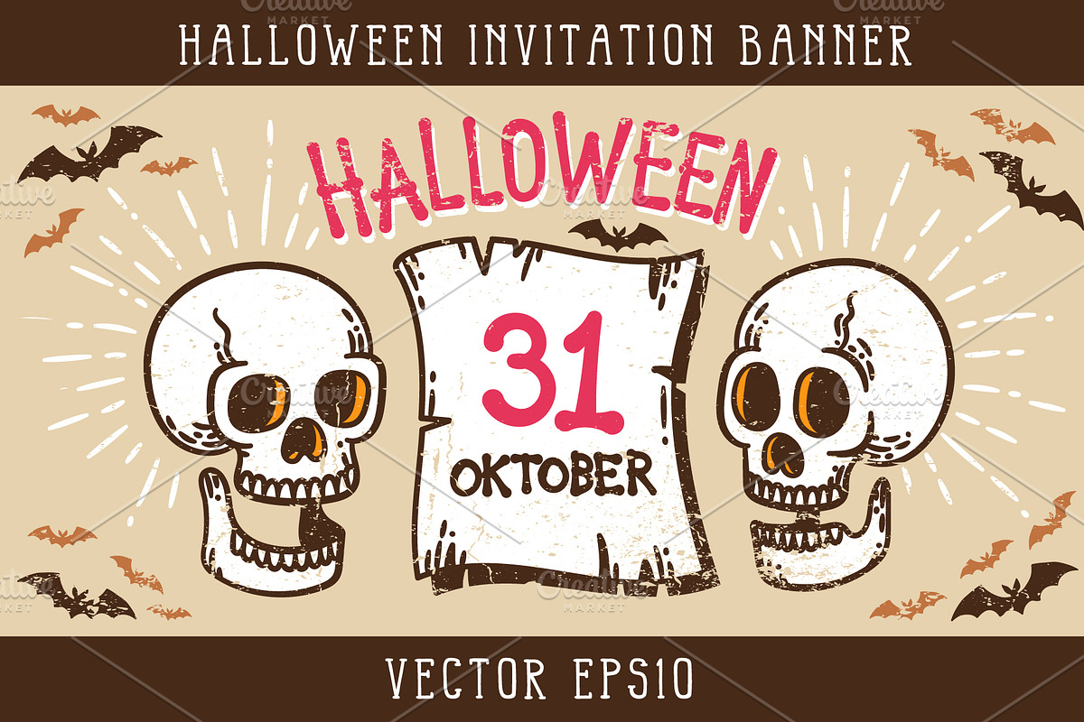 Halloween Invitation Banner in Flyer Templates - product preview 8