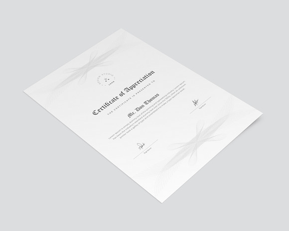 Certificate Template in Stationery Templates - product preview 1