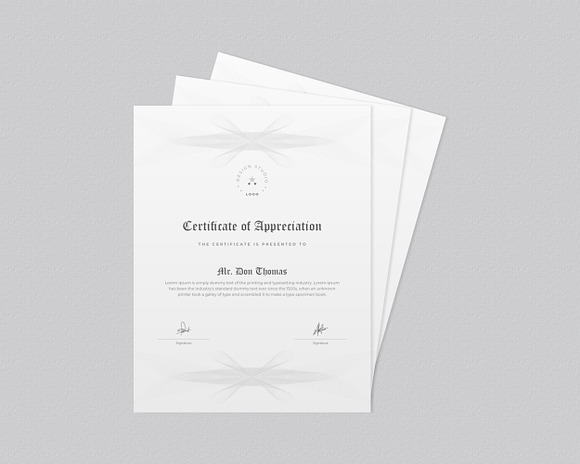 Certificate Template in Stationery Templates - product preview 2