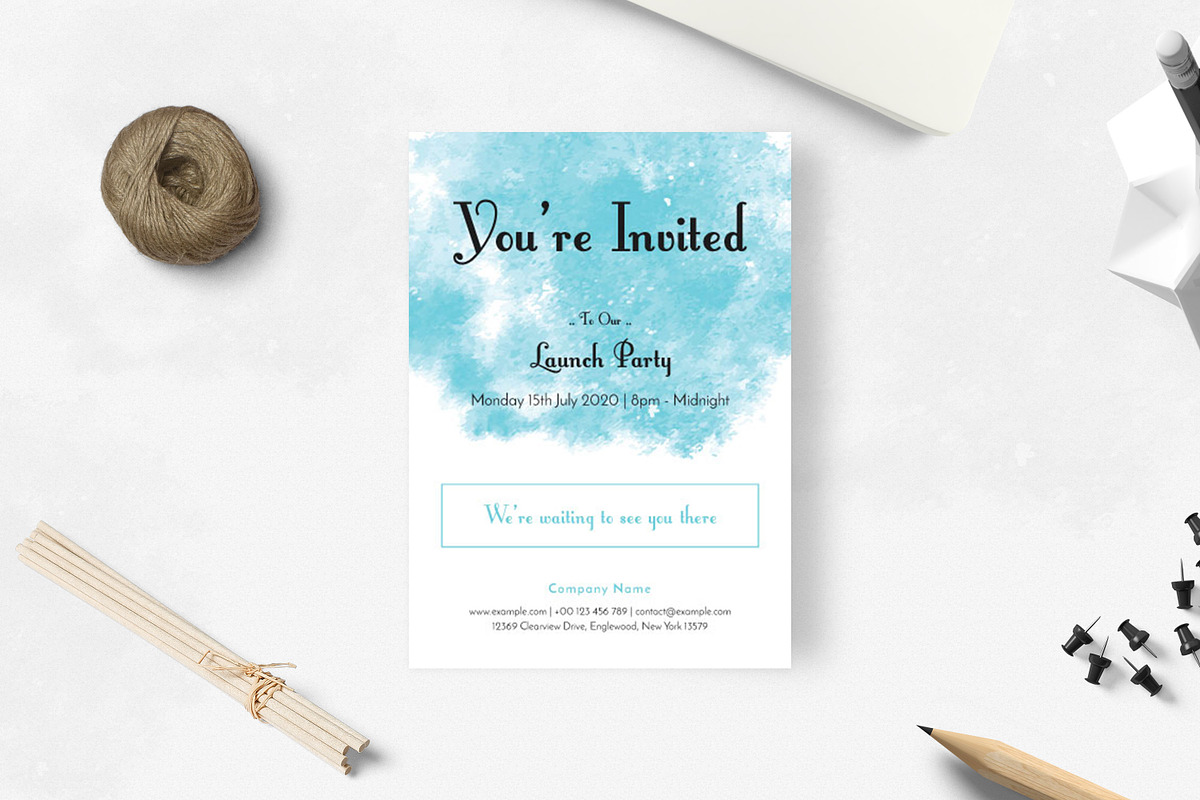 Party Invitation Card in Card Templates - product preview 8