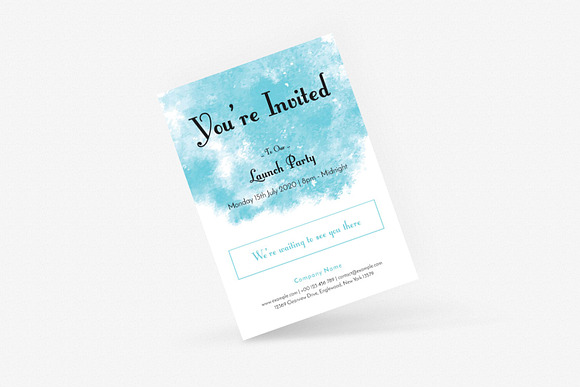 Party Invitation Card in Card Templates - product preview 1
