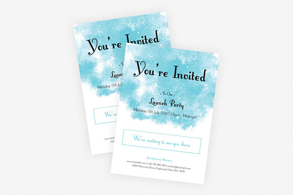 Party Invitation Card in Card Templates - product preview 2