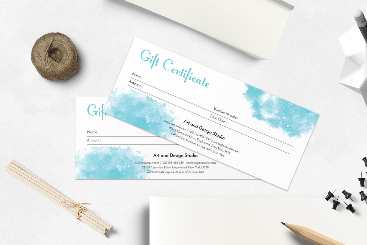 Gift Certificate in Postcard Templates - product preview 8