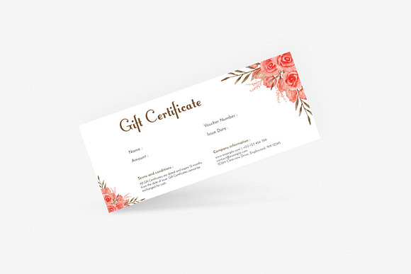Gift Certificate in Postcard Templates - product preview 1