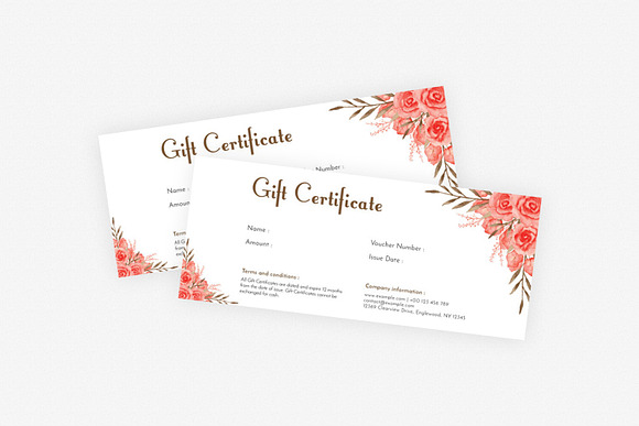 Gift Certificate in Postcard Templates - product preview 2