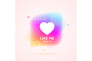 Like Me Social Media Concept Set