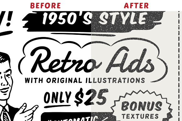 1950s Style Retro Ad Templates in Templates - product preview 4