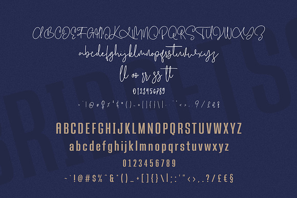 Bridgetts Typeface Free Sans Serif in Script Fonts - product preview 6