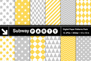 Gray & Yellow Geometric Papers