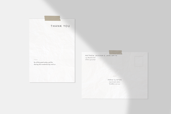 Modest Wedding Invitation Template in Wedding Templates - product preview 4