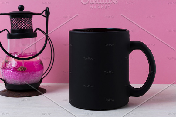 Coffee mug mockup with lantern in Mockup Templates - product preview 4