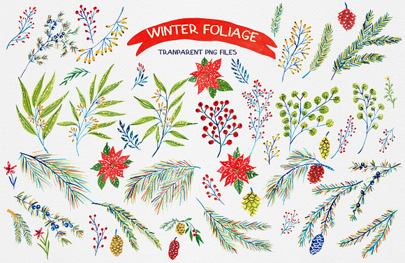 Watercolour Winter Rainbow in Illustrations - product preview 2