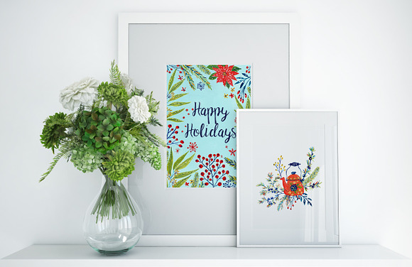 Watercolour Winter Rainbow in Illustrations - product preview 8