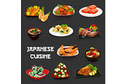 Japanese seafood dishes