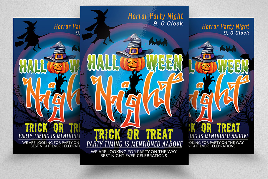 Halloween Trick Or Treat Night Flyer