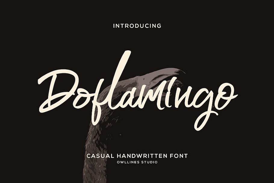 Doflamingo in Script Fonts - product preview 8
