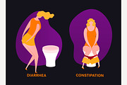 Diarrhea and constipation image