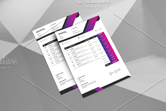 Invoice V14 in Stationery Templates - product preview 1