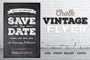 Vintage Chalk Flyer Invite