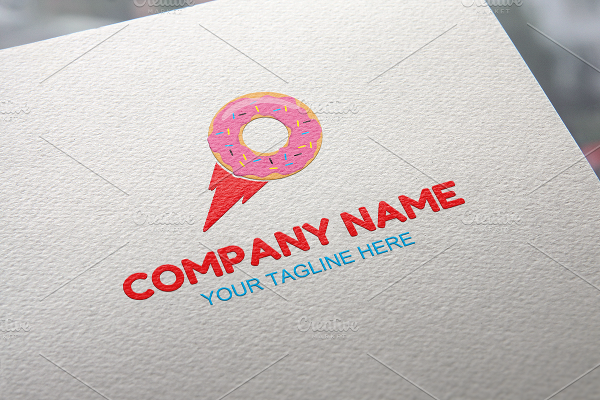 Rocket Donuts Logo in Logo Templates - product preview 8