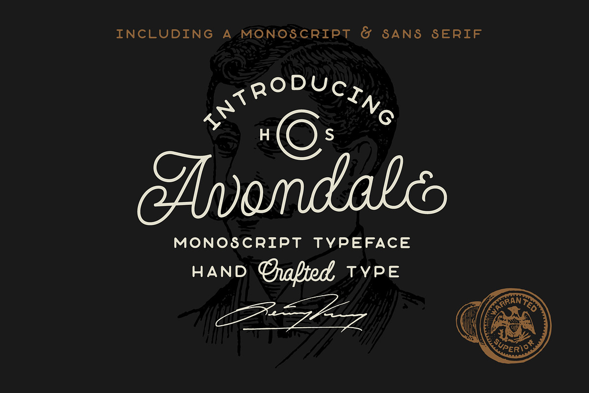 Avondale - Monoline Font DUO in Display Fonts - product preview 8