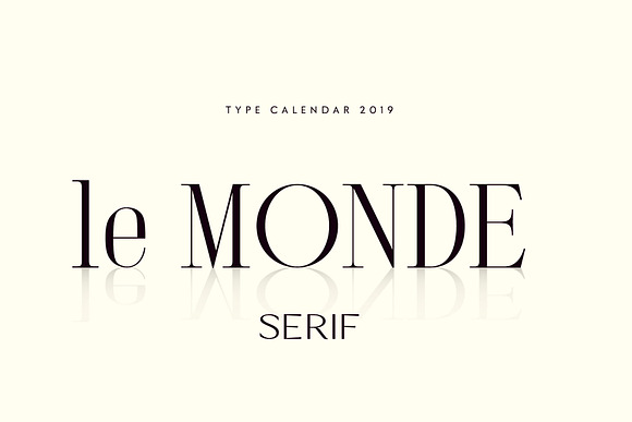 Type Calendar 2019 | Font Bundle in Display Fonts - product preview 48