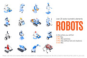 Robots Isometric Set