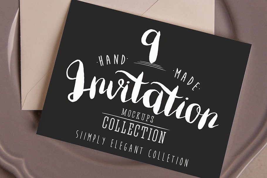 Invitation Mockups: Simply Elegant