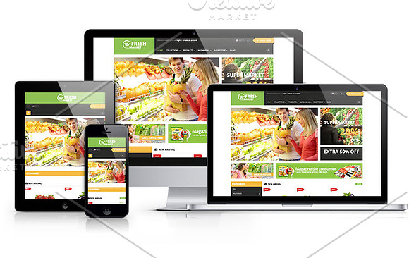 AP Fresh Market Shopify Theme in Website Templates - product preview 1